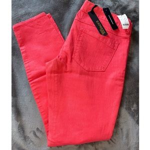 EXPRESS Women’s coral color jeans